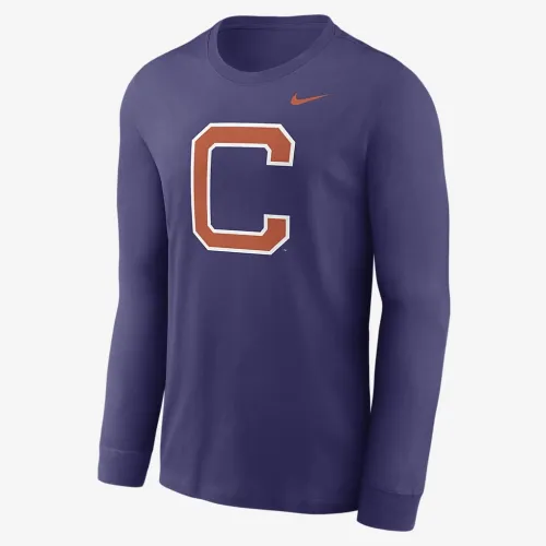 Clemson Tigers Alternate Logo чоловічі Nike College Long-Sleeve футболка колір фіолетовий