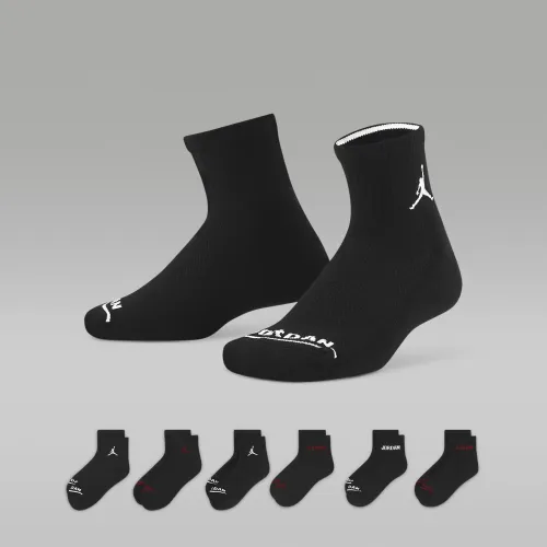 Nike Jordan Legend Big детские Ankle носки (6 пары) цвет черный