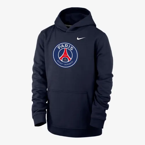 Nike Paris Saint-Germain Club Fleece Big дитячі Pullover Толстовка з капюшоном блакитний