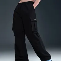 Nike Sportswear женская Mid-Rise оверсайз Woven Cargo Pants цвет черный