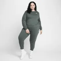Nike Sportswear Club Fleece жіноча Crew-Neck світшот (великі розміри) колір зелений