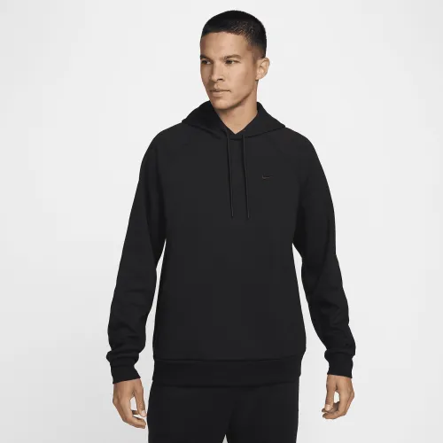 Nike Primary Fleece мужские Dri-FIT UV Pullover Performance Толстовка с капюшоном цвет черный