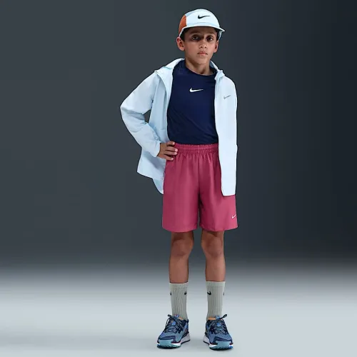 Nike Multi Big детские Dri-FIT тренировочные шорты цвет фиолетовый