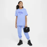 Nike Big детские Faux Fur Crossbody сумка (1L) цвет черный