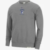 Duke Standard Issue мужские Nike College Fleece Crew-Neck свитшот цвет серый