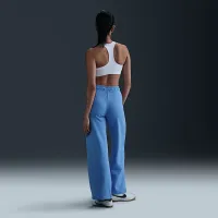 Nike Sportswear Club Fleece женская Mid-Rise Wide-Leg Sweatpants синий