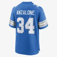 Alex Anzalone Detroit Lions чоловічі Nike NFL Game Football Jersey блакитний