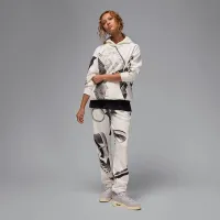 Nike Jordan Brooklyn Fleece женская Printed Pullover Толстовка с капюшоном цвет белый