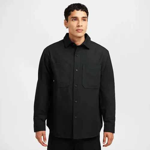 Nike SB Long-Sleeve Woven Skate Top колір чорний