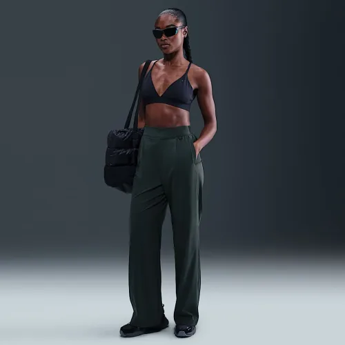 Nike 24.7 PerfectStretch женская Dri-FIT С высокой Талией Loose Wide-Leg Pants цвет зеленый