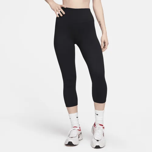 Nike One женская С высокой Талией Crop лосины цвет черный