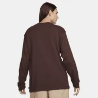 Nike SB Long-Sleeve Skate футболка колір коричневий