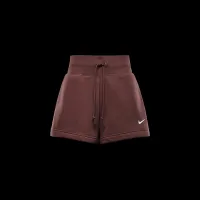 Nike Sportswear Phoenix Fleece жіноча З високою талією Loose шорти колір коричневий