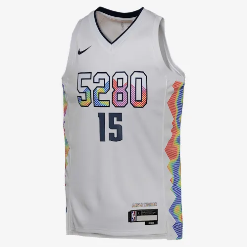 Nikola Jokić Denver Nuggets 2024/25 City Edition Big дитячі Nike Dri-FIT NBA Swingman Jersey колір білий
