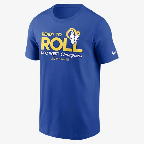 Los Angeles Rams 2024 NFC West Champions Trophy Collection чоловічі Nike NFL футболка блакитний