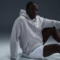 Nike Club чоловічі Pullover Fleece Толстовка з капюшоном колір сірий