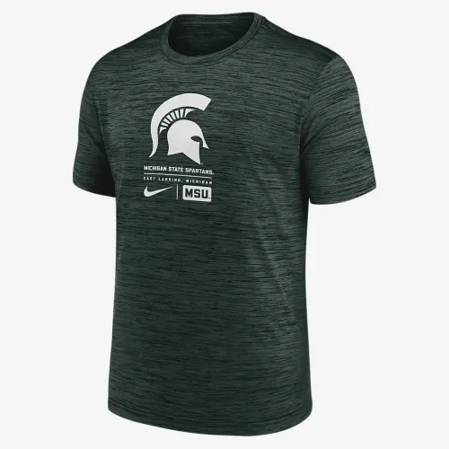 Michigan State Spartans Campus Center Block Velocity чоловічі Nike Dri-FIT College футболка колір зелений