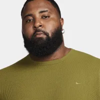 Nike Life чоловічі Long-Sleeve Heavyweight Waffle Top колір зелений