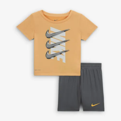 Nike Dri-FIT Dropнабор Baby (12-24M) шорты набор цвет серый