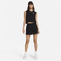 Nike Sportswear Club жіноча Sleeveless Cropped Top колір чорний
