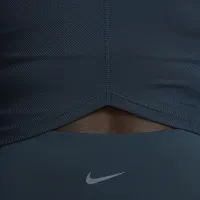 Nike One Fitted Rib жіноча Dri-FIT Short-Sleeve Cropped Top блакитний