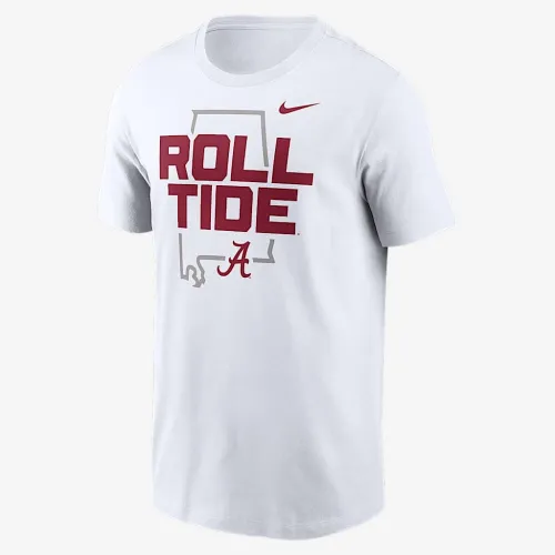 Alabama Crimson Tide Campus Local мужские Nike College футболка цвет белый