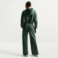 Nike Sportswear Phoenix Fleece женская С высокой Талией Wide-Leg Pants цвет зеленый
