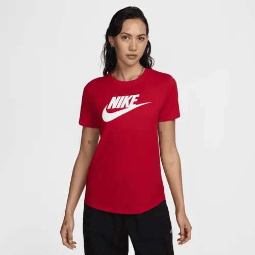 Nike Sportswear Essentials жіноча Logo футболка колір червоний