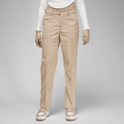 Nike Jordan женская Woven Pants цвет коричневый