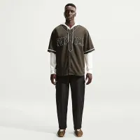 Nike Life мужские Short-Sleeve Vintage Sport Top цвет коричневый