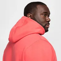 Nike Club мужские Fleece Pullover Толстовка с капюшоном Orange