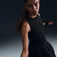 NikeCourt Advantage жіноча Dri-FIT Tennis Tank Top колір чорний