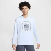 USA Restore чоловічі Nike Dri-FIT Yoga Lightweight Толстовка з капюшоном блакитний