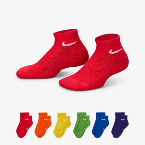 Nike Everyday дитячі Cushioned Ankle шкарпетки (6 пар) різнокольорові