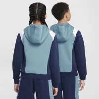 Nike Air Big детские Pullover Толстовка с капюшоном синий
