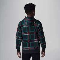 Nike Jordan Brooklyn Essentials Big дитячі Holiday Fleece Pullover Толстовка з капюшоном колір чорний