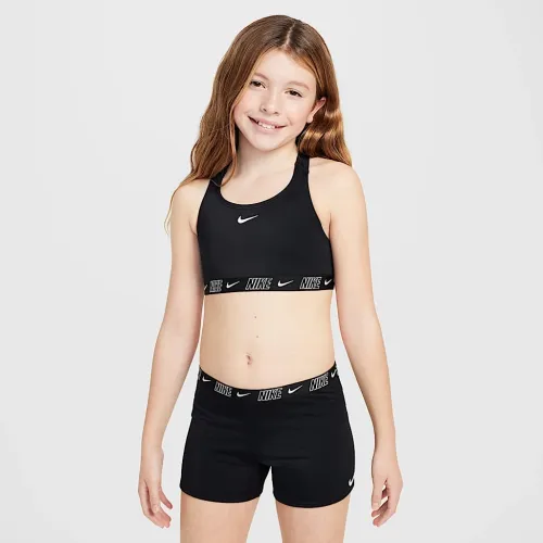 Nike Swim Big детские (Girls') Racerback Bikini and шорты набор цвет черный