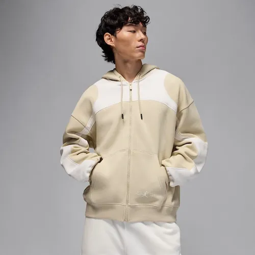 Nike Jordan мужские оверсайз Full-Zip Толстовка с капюшоном цвет коричневый