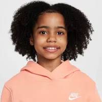 Nike Sportswear Club Fleece Big детские Pullover Толстовка с капюшоном Orange