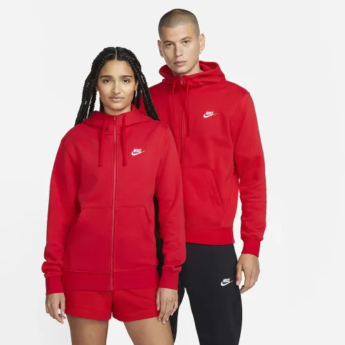 Nike Sportswear Club Fleece чоловічі Full-Zip Толстовка з капюшоном колір червоний