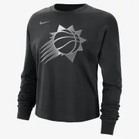 Phoenix Suns Courtside женская Nike NBA Shine Boxy Long-Sleeve футболка цвет черный