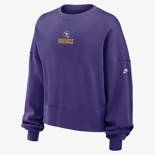 Minnesota Vikings Rewind женская Nike NFL Pullover Crew цвет фиолетовый