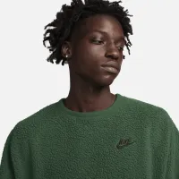 Nike Club Fleece мужские Winterized Crew цвет зеленый