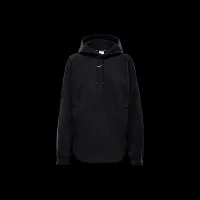 Nike One женская оверсайз Therma-FIT Pullover Fleece Толстовка с капюшоном цвет черный