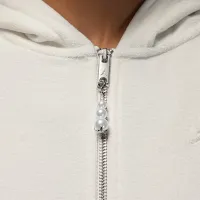 Nike Jordan Flight Fleece жіноча Full-Zip Толстовка з капюшоном колір білий