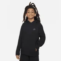 Nike Sportswear Tech Fleece Big дитячі (для хлопчиків) Pullover Толстовка з капюшоном колір чорний