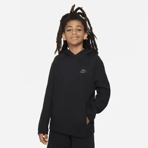 Nike Sportswear Tech Fleece Big дитячі (для хлопчиків) Pullover Толстовка з капюшоном колір чорний