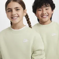 Nike Sportswear Club Fleece Big детские свитшот цвет зеленый