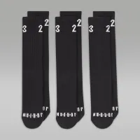 Nike Jordan Essentials Crew шкарпетки (3 пар) колір чорний