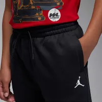 Nike Jordan Brooklyn Essentials Big детские Open Fleece Pants цвет черный
